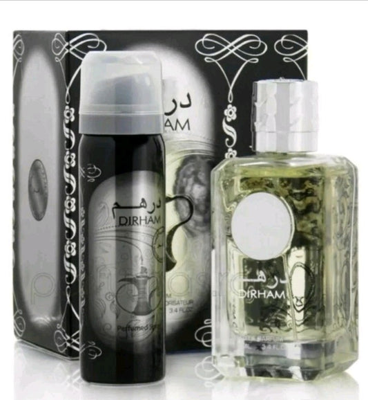 Dirham SILVER 100ml BY ARD AL ZAAFAAN Perfume + FREE BODY SPRAY
