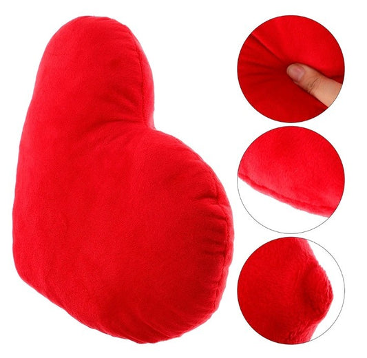 Valentines Day Heart Pillow With A Red Love Heart Cushion Case