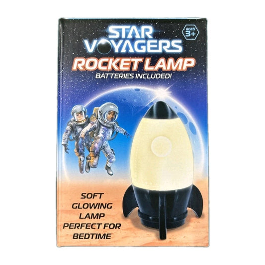 Star Voyagers Rocket Lamp β Kids Space Themed LED Night Light β Battery Operated
