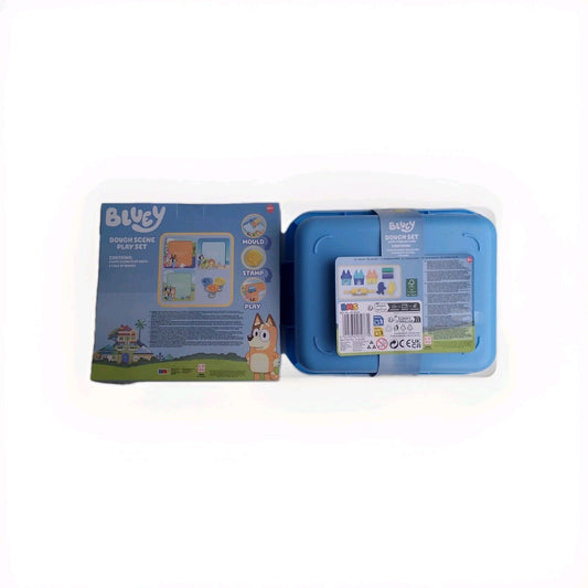 Bluey Dough Set With Storage Case Cutters & Rolling Pin Kids Dough Set Bundle