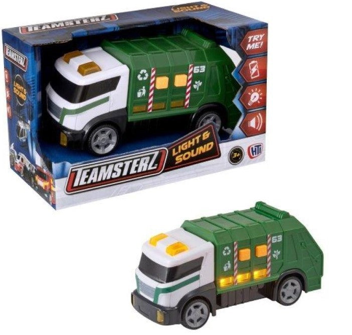 Teamsterz Light & Sound Toys Ambulance Police Ice Cream Van Garbage Truck Kids