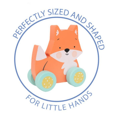 FIRST STEPS MY PUSH ALONG FRIEND WOODEN ΤΟΥ - Animal Toy - FOX - BEAR