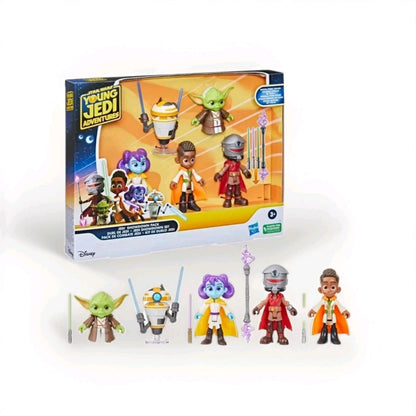 Star Wars Young Jedi Adventures Jedi Showdown 5-Pack Action Figures Accessories