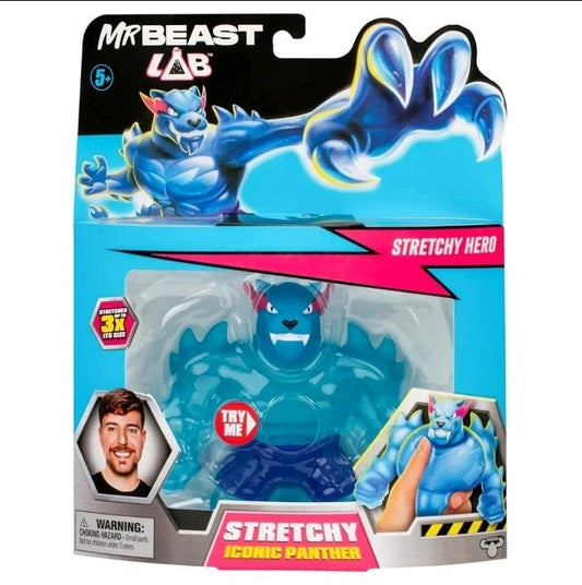 MrBeast Lab Stretchy Heroes Goo Jit Zu Hero Hypercharged Legendary Icon Panther 