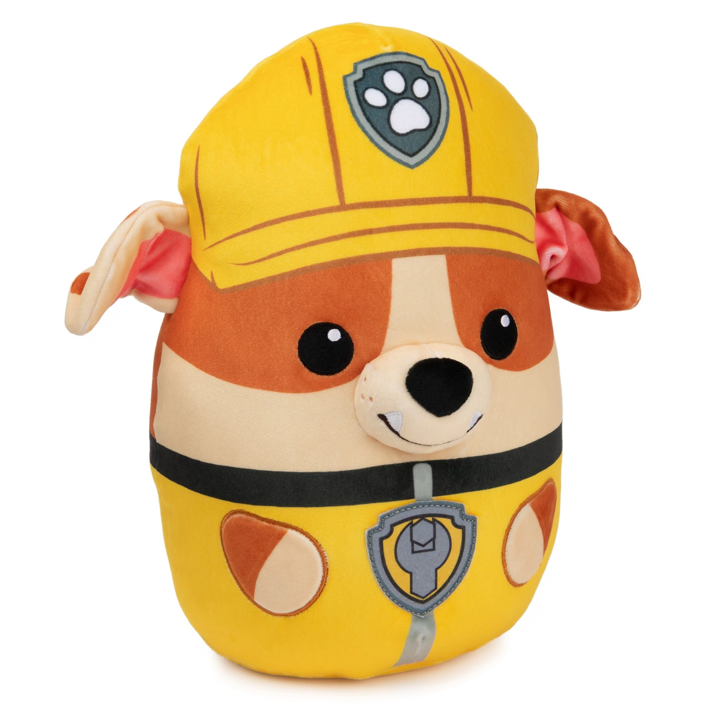 NEW OFFICIAL PAW PATROL RUBBLE SQUISH PLUSH TOY - 30CM /12 INCH