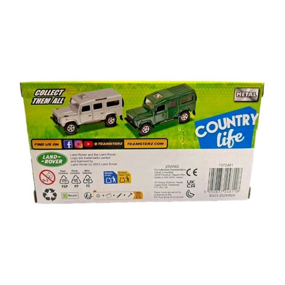 Teamsterz Country Life Land Rover Defender 4x4 Die-Cast Metal Toy Car - Green