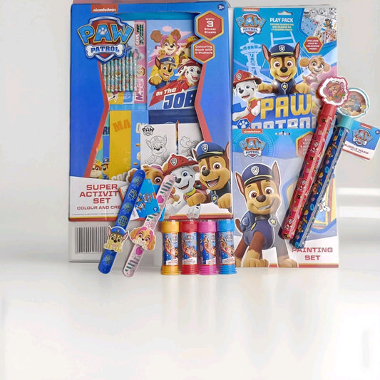Kids Paw Patrol Activity Bundle 2 Activity Sets, Snap Bands, Maze Bubbles + More