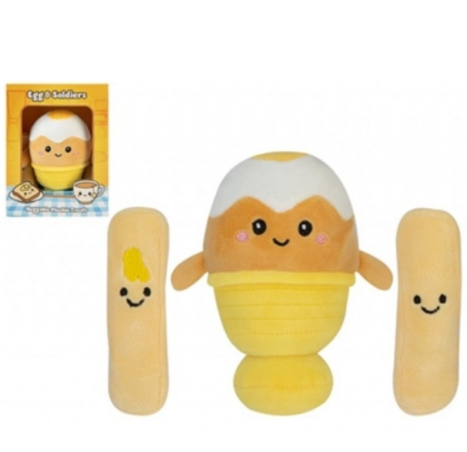Egg & Soldiers Soft Toy Plush In Gift Box 13CM