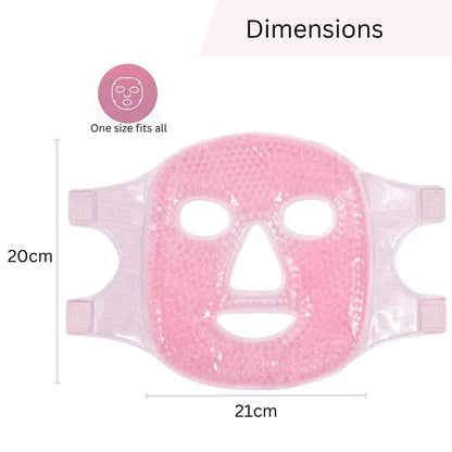 Cooling Gel Face Mask - Cold Pain Headaches- Stress Relief Muscle Relaxing Sleep