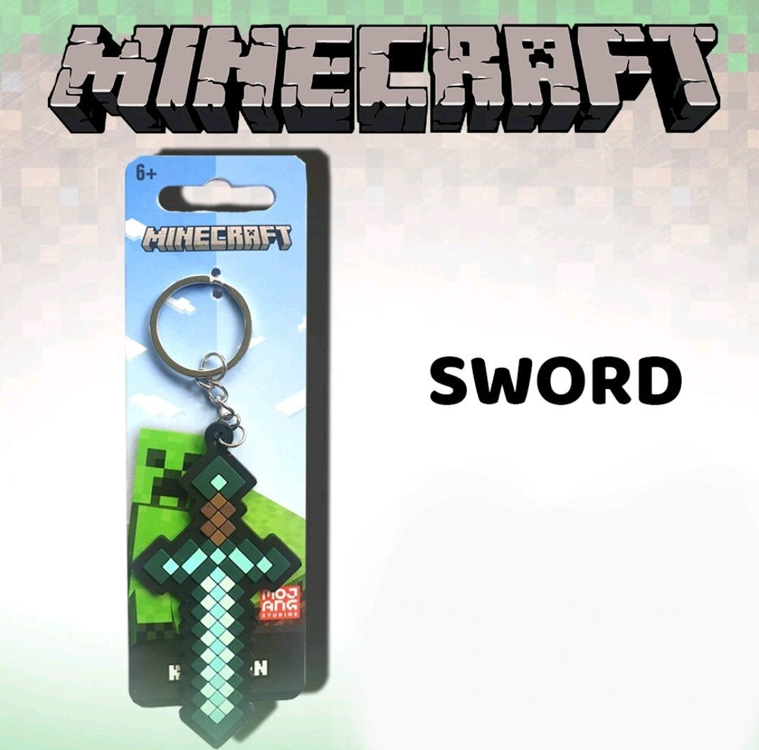 Official Licensed Minecraft 2D Soft PVC Keyrings (Choose Character)