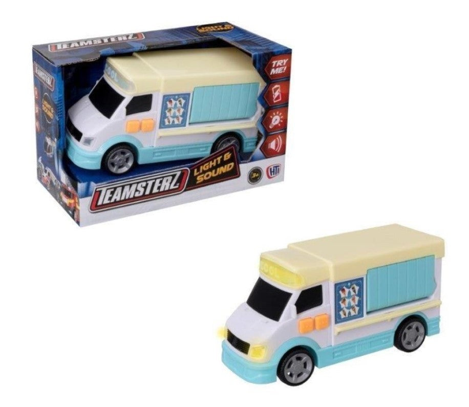 Teamsterz Light & Sound Toys Ambulance Police Ice Cream Van Garbage Truck Kids