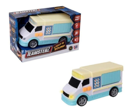 Teamsterz Light & Sound Toys Ambulance Police Ice Cream Van Garbage Truck Kids