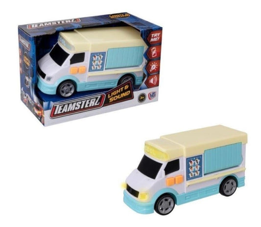 Teamsterz Light & Sound Toys Ambulance Police Ice Cream Van Garbage Truck Kids