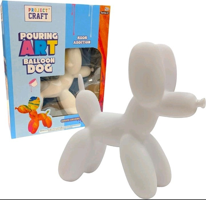 Paint Your Own Marble Balloon Dog Creative Pouring 