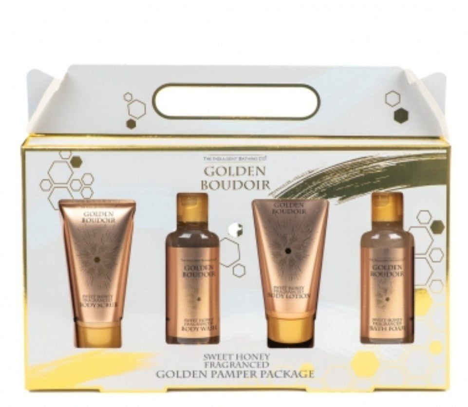 GIFTS FOR MUM - GOLDEN BOUDOIR - GOLDEN PAMPER SET