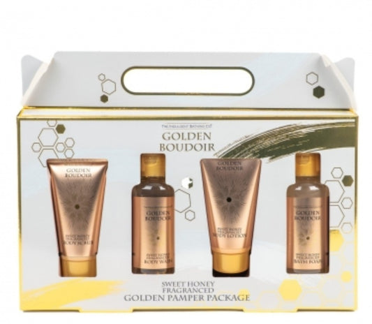 GIFTS FOR MUM - GOLDEN BOUDOIR - GOLDEN PAMPER SET