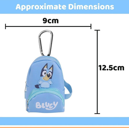 Bluey Backpack Bag Clip Childrens Video Game Accessories 12. 5cm x 9cm Blue