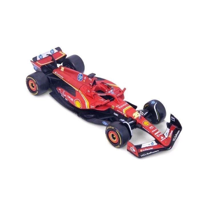 Bburago F1 Ferrari SF-24 No.16 Charles Leclerc 2024 Formula 1 Season