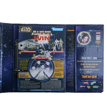 1996 Star Wars Trilogy Tazo Collectors Force Pack Walkers Complete Set Leia Card