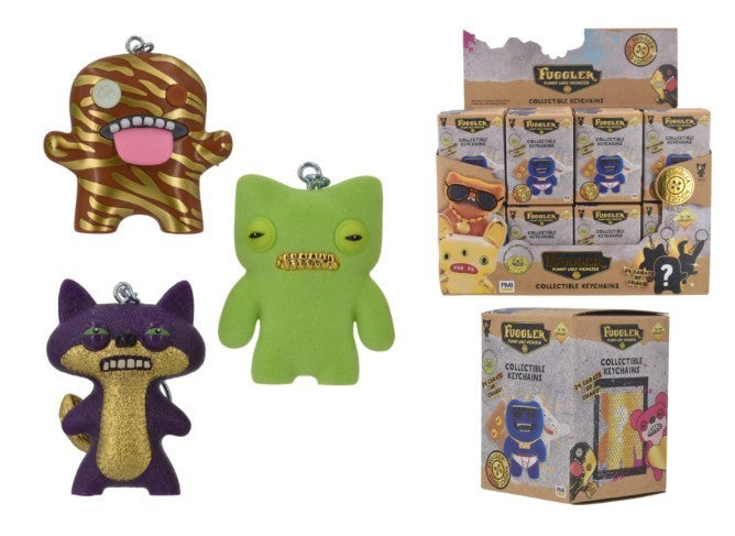 Fuggler Keychain 1pc Blind Box's - Squishy - Soft -  S3 Gold Ed Collectibles