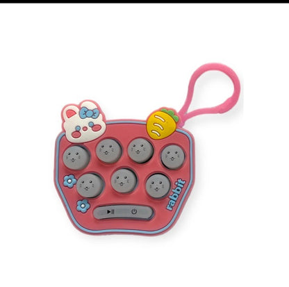 Mini Electronic Quick Speed Button Popper Game - Kids Toy - Bag Clip Game