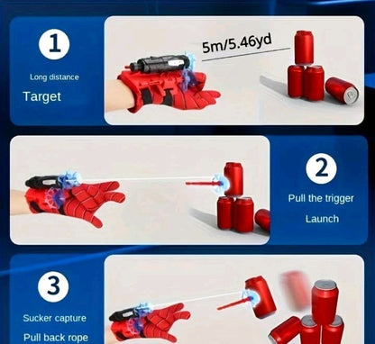 Kids Spider-Man Cosplay Costume Boys Tobey Maguire Fancy Dress Web Shooter Set