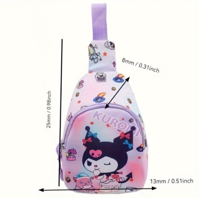 Kawaii Sanrio Character Mini Crossbody Backpacks Adjustable Strap