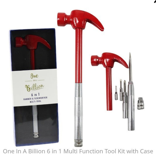 One In A Billion 6 In 1 Hammer & Screwdriver 