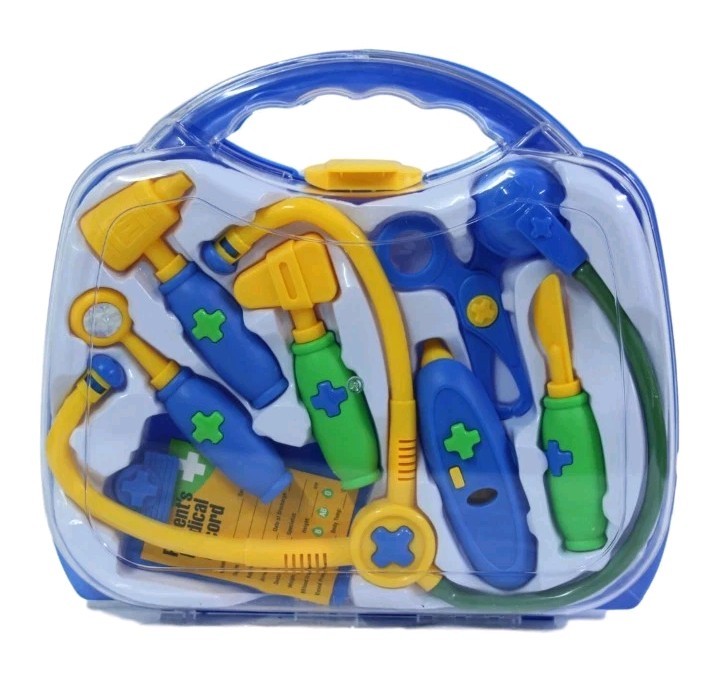 9 Pc Children Kids Doctors Nurses Role Play Hospital Toy Medical Paramedics Case