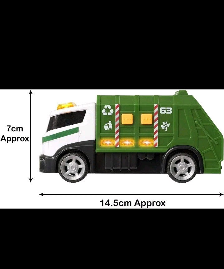 Teamsterz Garbage Rubbish Truck Toy Light And Sound Recycling Vehicle Kids Gift
