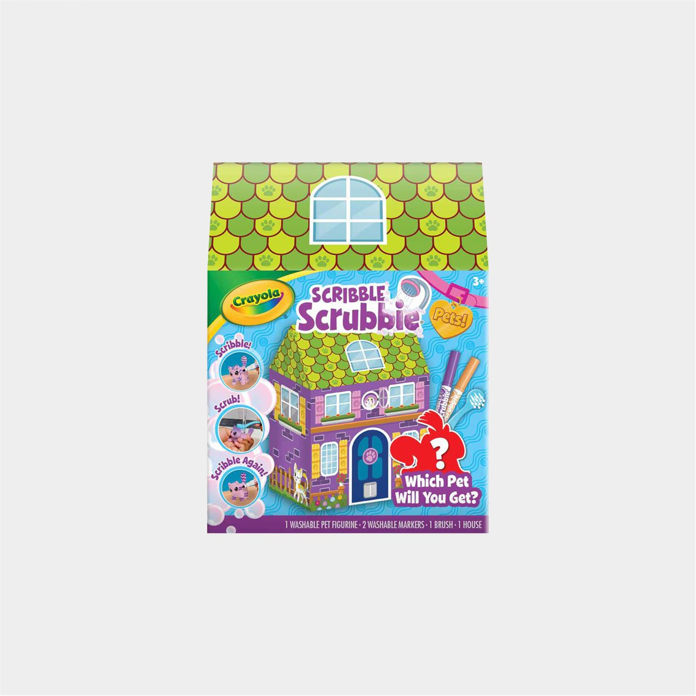 NEW Crayola Scrib Pets Kids Board Game X2 Included