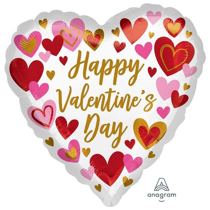 Valentines Day Foil Balloons For That Somebody Special: Heart, Marble, Abstract