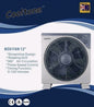 12" Box Fan 3 Speed 360° Air Circulator Oscillating Table Fan Home & Office Fan