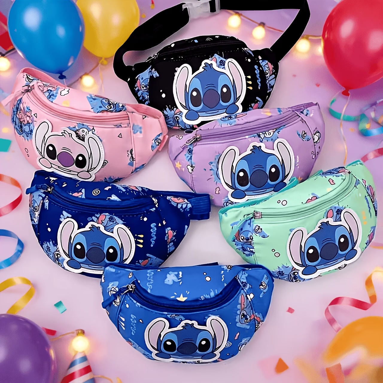 Disney Stitch Kids Fanny Pack / Bum Bag – Pick Your Favourite Colour!