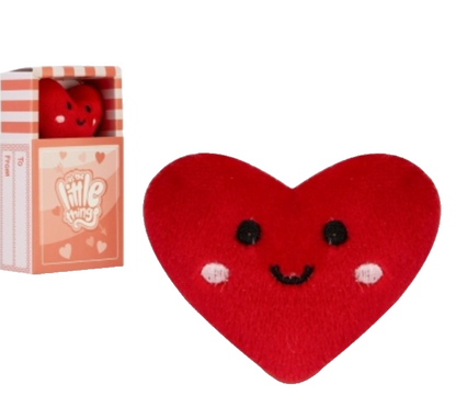 Little Things Mini Heart Plush in Matchbox Boxed - Soft Toy Gift - Novelty Item