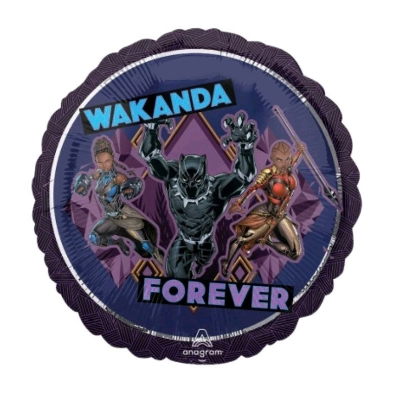  Wakanda Forever  Foil Balloon - Uninflated Helium Balloon - Party Balloon 