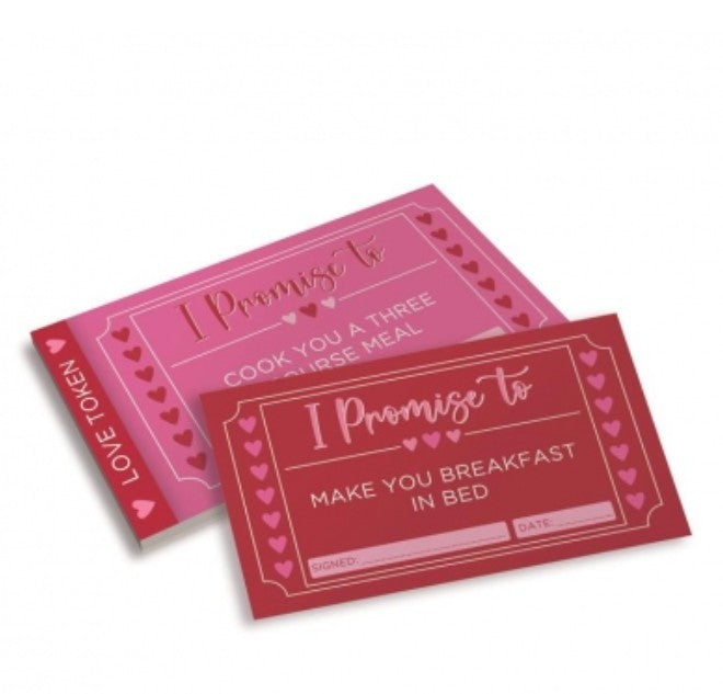 Valentines Day LOVE TOKENS - Love Tickets 