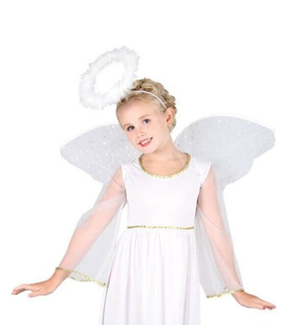  Child's Dress Up Angel Wings And Halo - Fancy Dress - Children's Dress up