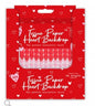 Valentine's Heart Ombre Tissue Paper Backdrop Red Heart Banner Decoration