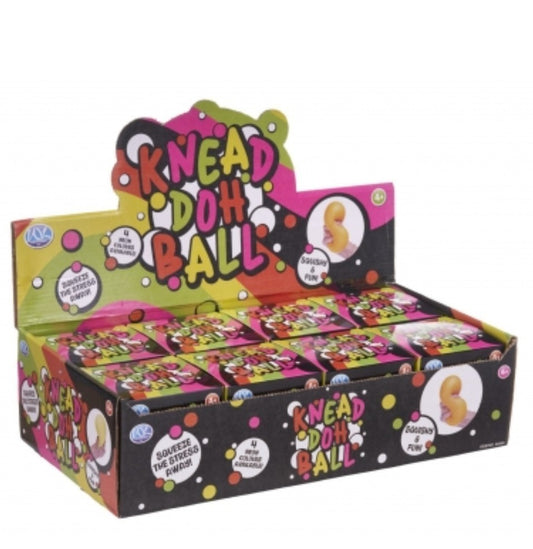 X1 Knead Doh Ball – Neon Sensory Stress Relief Toy 60mm