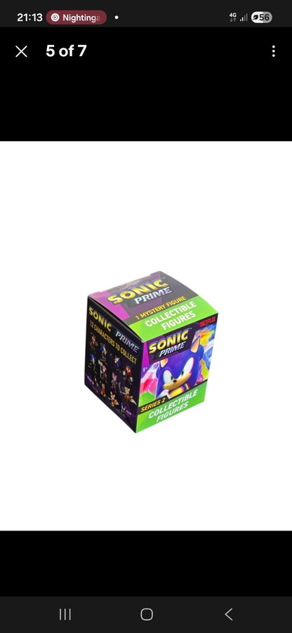 X1 Sonic Prime Series 2 Collectible Figure – Mystery Blind Box – New
