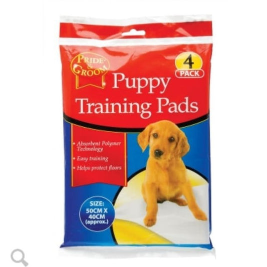 Pack of 4 Pride & Groom Puppy Training Mats X4 Pcs 