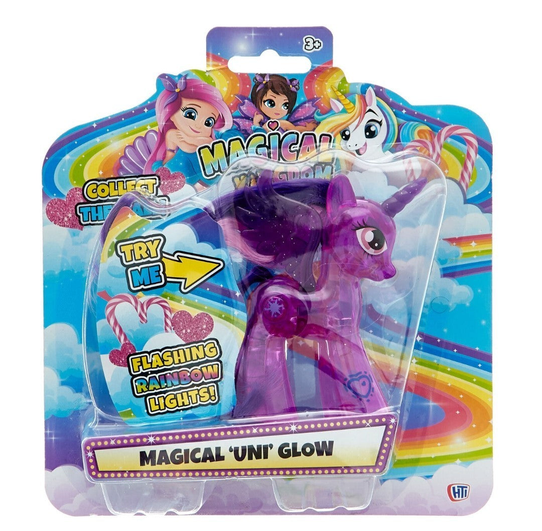 X1 Magical Uni-Glow Light-Up Unicorn Figurine – Rainbow LED Glow