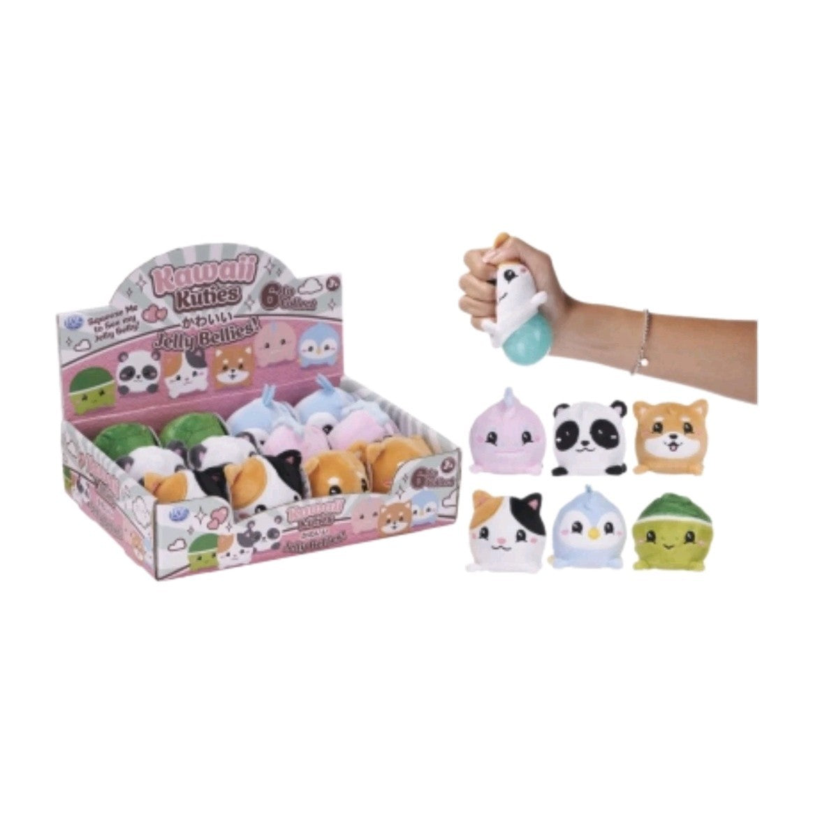 Official Kawaii Kuties Jelly Bellies Squeezsters Squishy Stress Toys