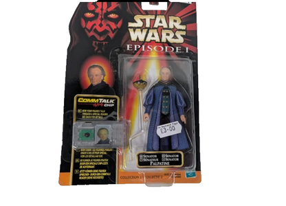 Star Wars Senator Palpatine Action Figure 3.75" Comm Talk Chip, Episode 1 Sealed