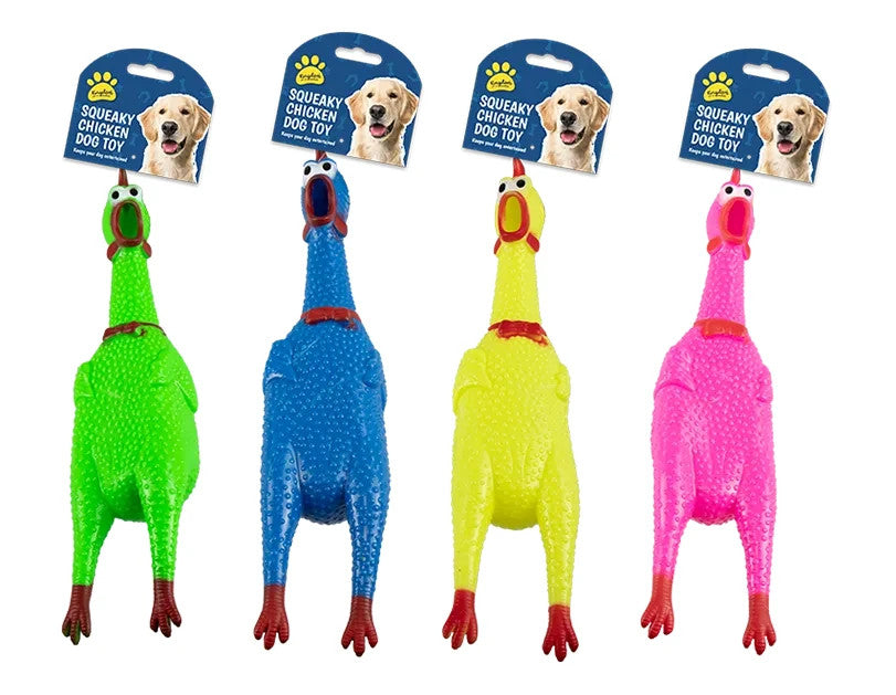 Squeaky Chicken Dog Toy - Chew Toy