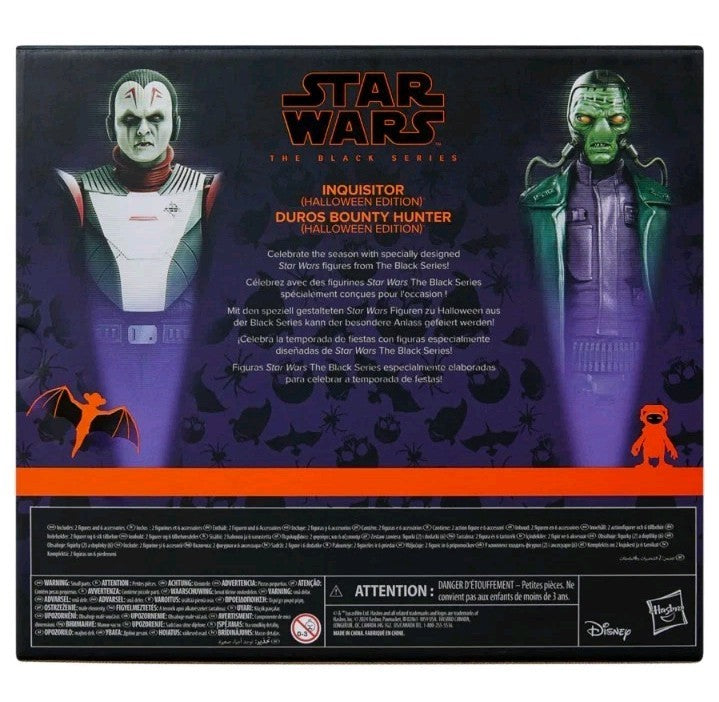 Star Wars Black Series Inquisitor & Duros Bounty Hunter (Halloween Edition)