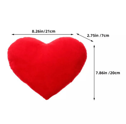 Valentines Day Heart Pillow With A Red Love Heart Cushion Case 