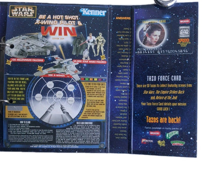 1996 Star Wars Trilogy Tazo Collectors Force Pack Walkers Complete Set Leia Card