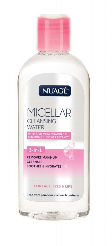 Nuage 3-in-1 Micellar Cleansing Water 200ml - Aloe Vera & Vitamin E - Face & Eye